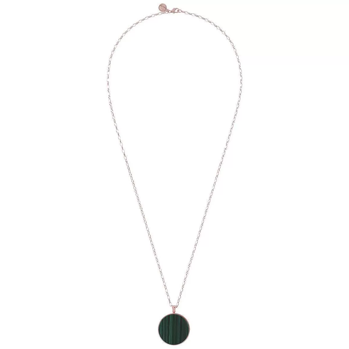 Best Collana Lunga Con Pendente A Disco Grande In Pietra Naturale Collane
