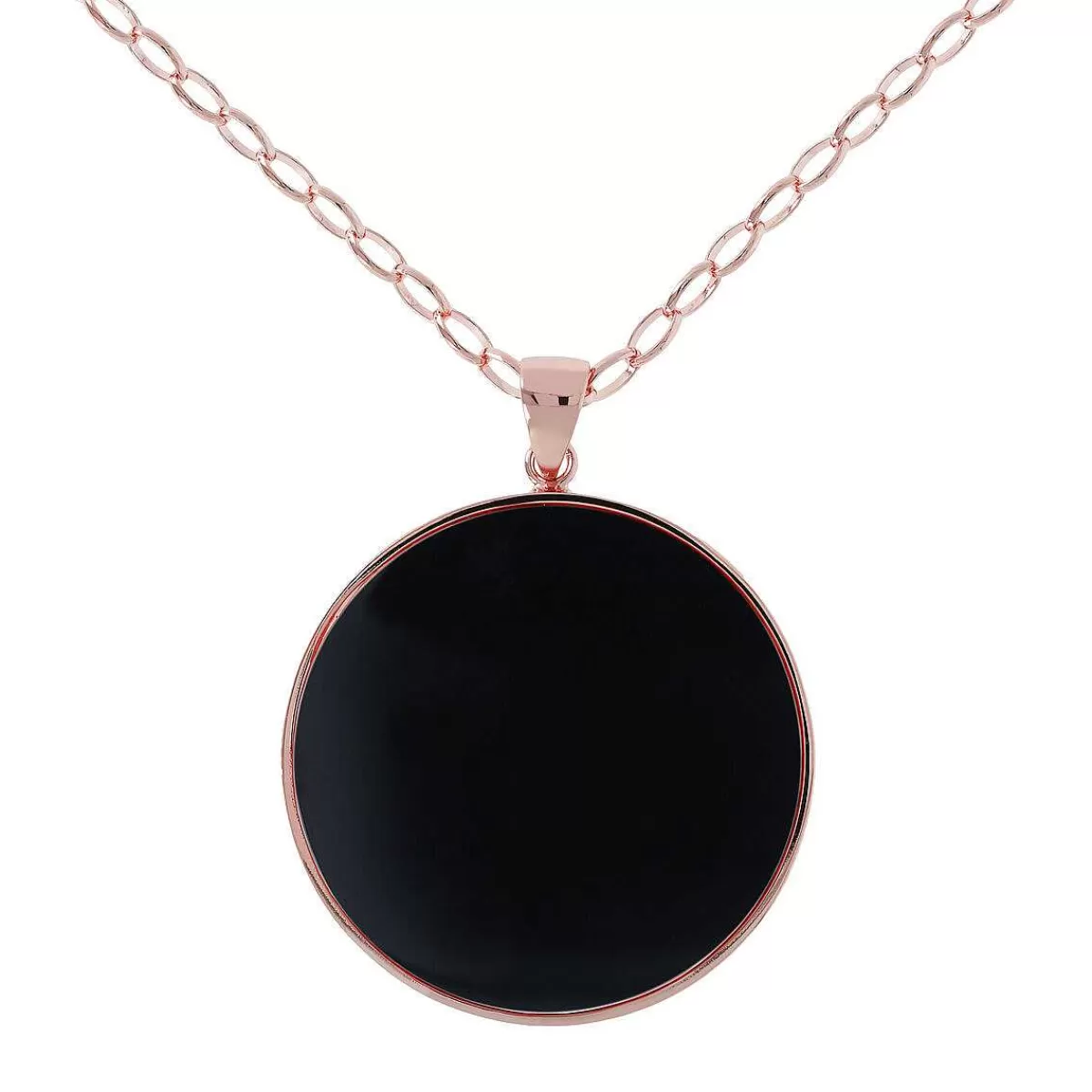 Best Collana Lunga Con Pendente A Disco Grande In Pietra Naturale Collane