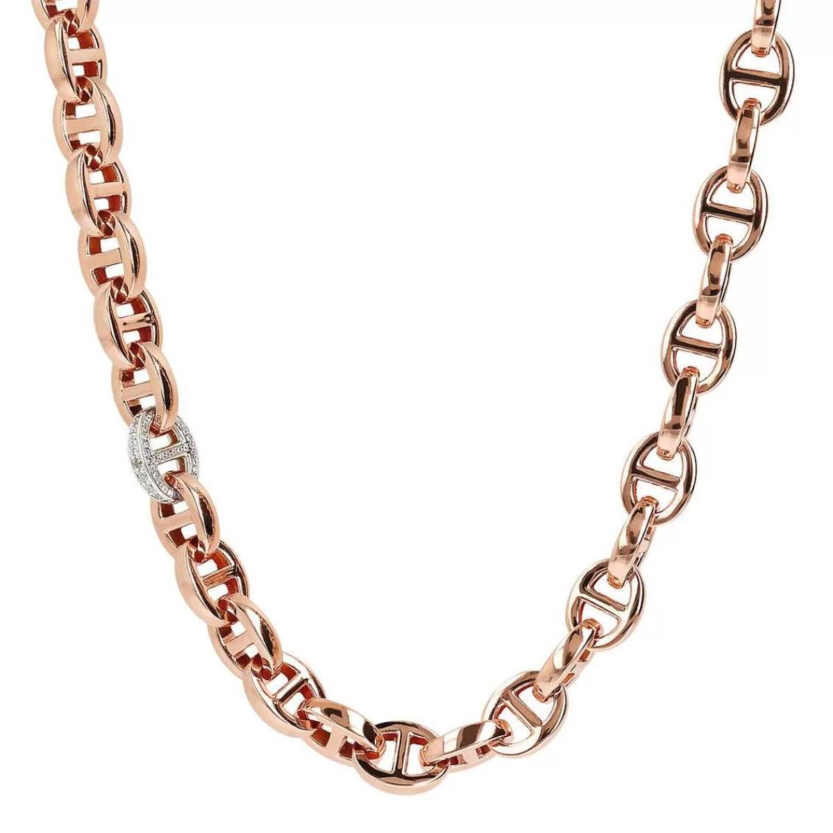 Cheap Collana Marina Link Con Dettaglio Pave In Cubic Zirconia Collane