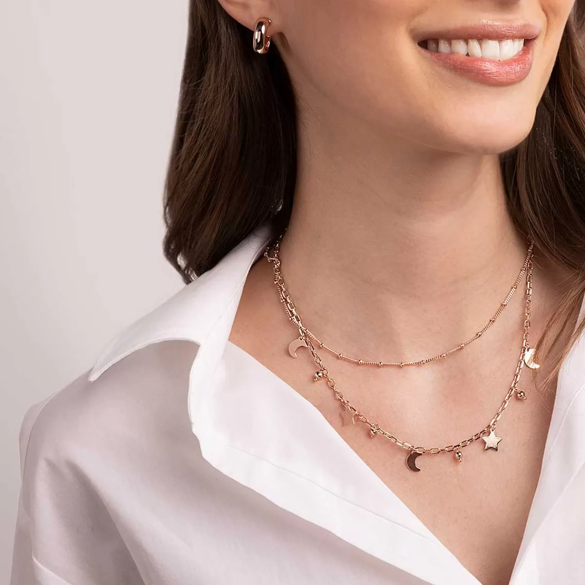 Store Collana Multifilo Con Pendenti A Forma Di Stella, Luna E Sfera Collane