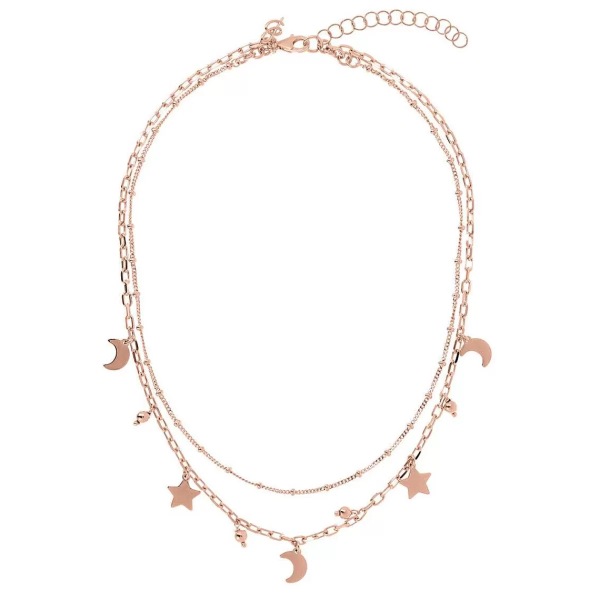 Store Collana Multifilo Con Pendenti A Forma Di Stella, Luna E Sfera Collane