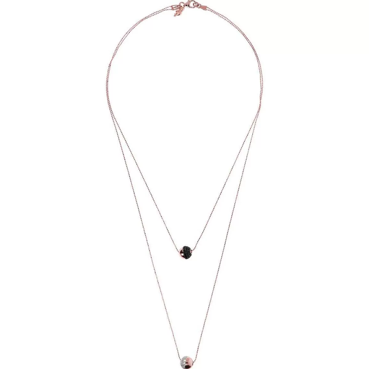 Best Collana Multifilo Graduata Con Pendenti In Pave Collane