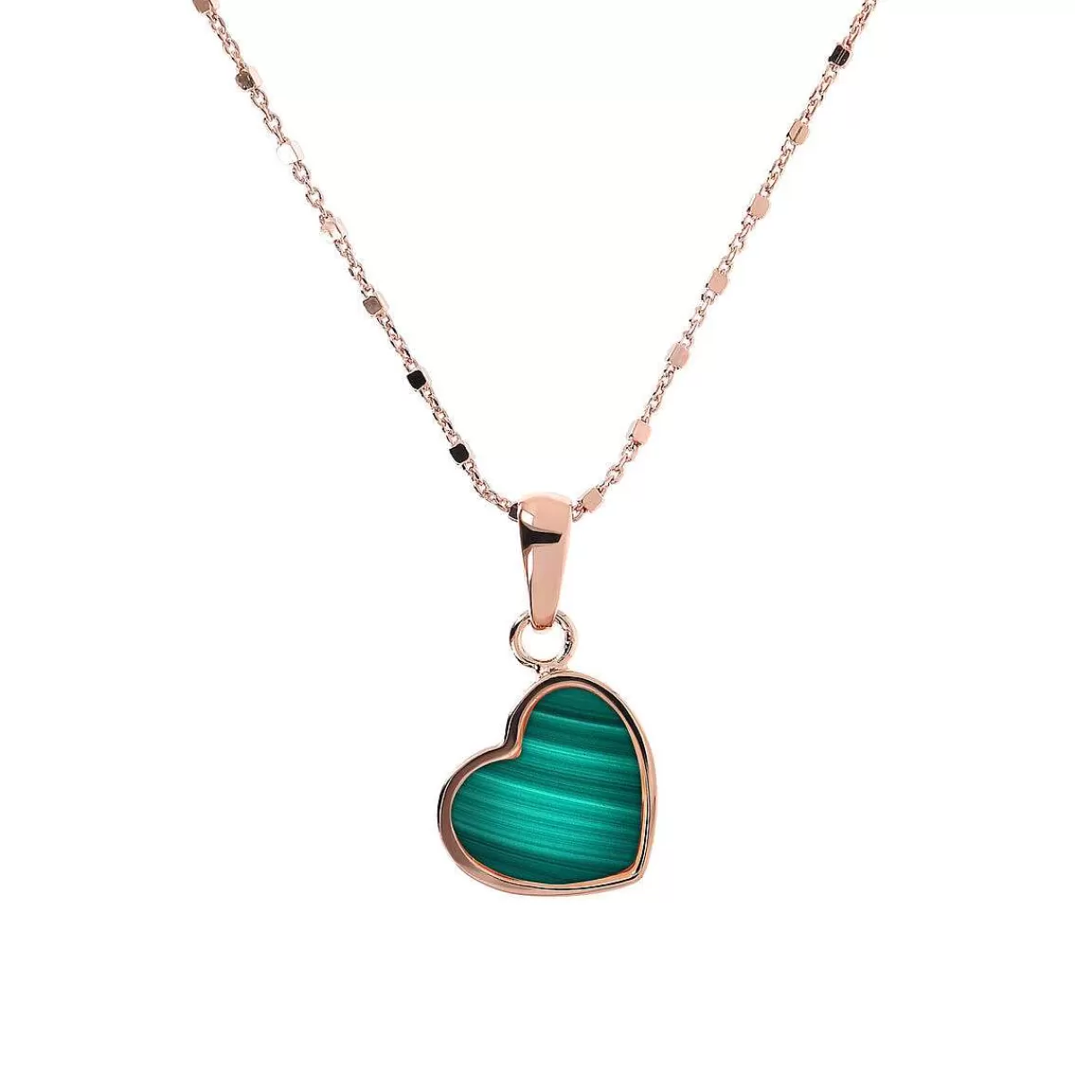 Cheap Collana Rosario Con Ciondolo Cuore Piccolo In Pietra Naturale Collane