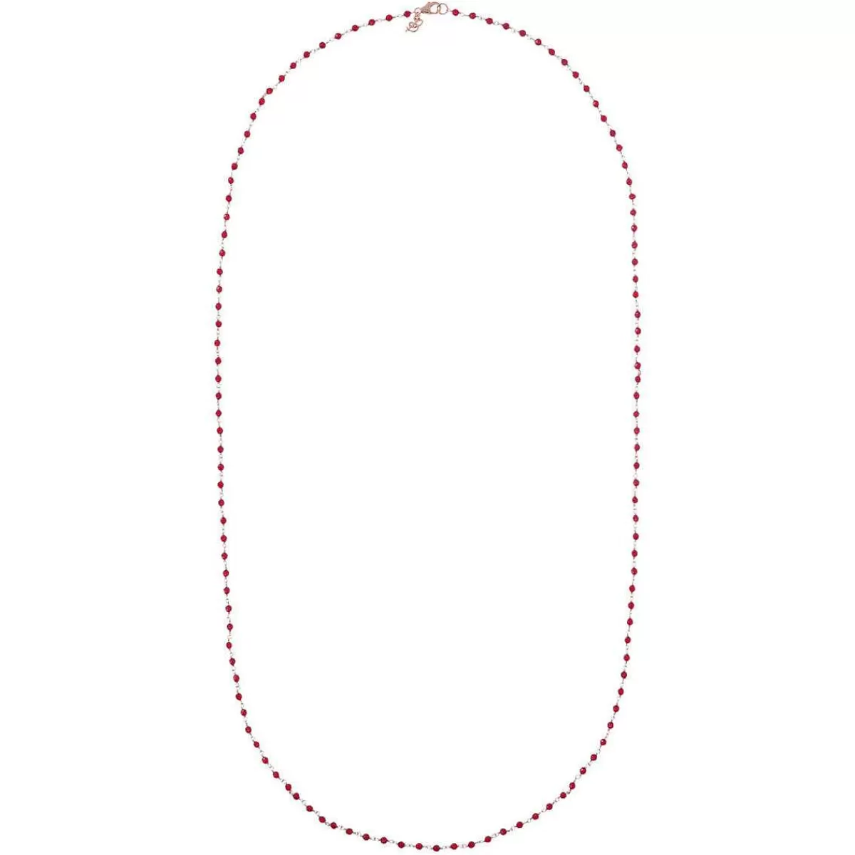 Clearance Collana Rosario Con Pietra Naturale Agata Rossa Collane