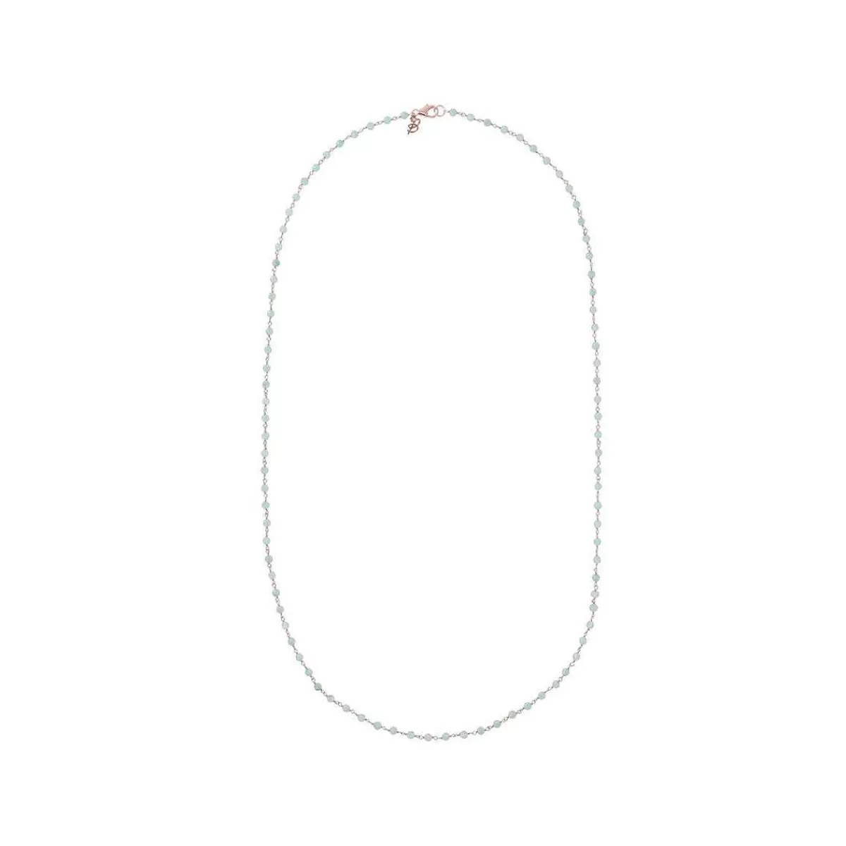 Discount Collana Rosario Con Pietra Naturale Quarzite Blu Collane