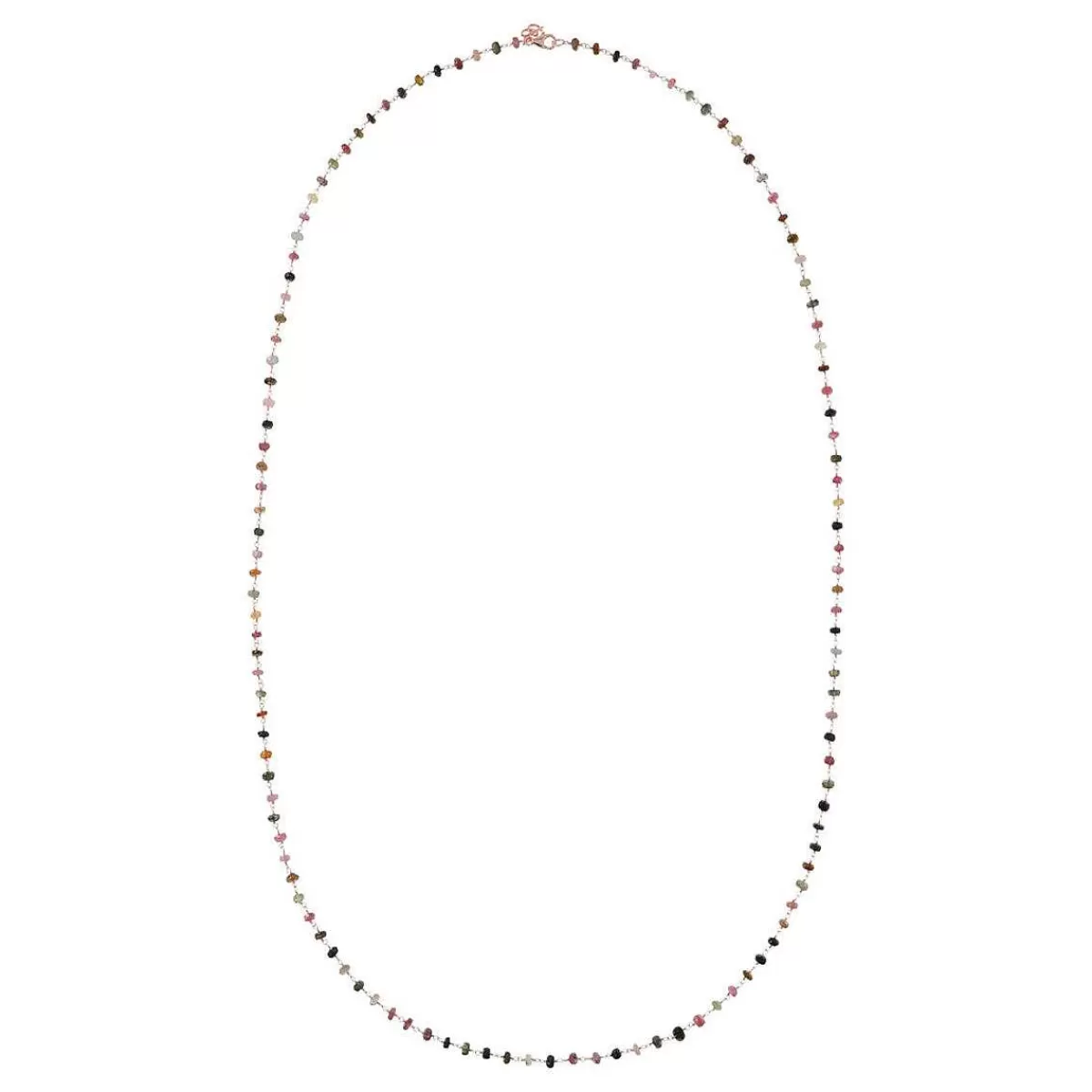 New Collana Rosario Con Tormaline Multicolori Collane