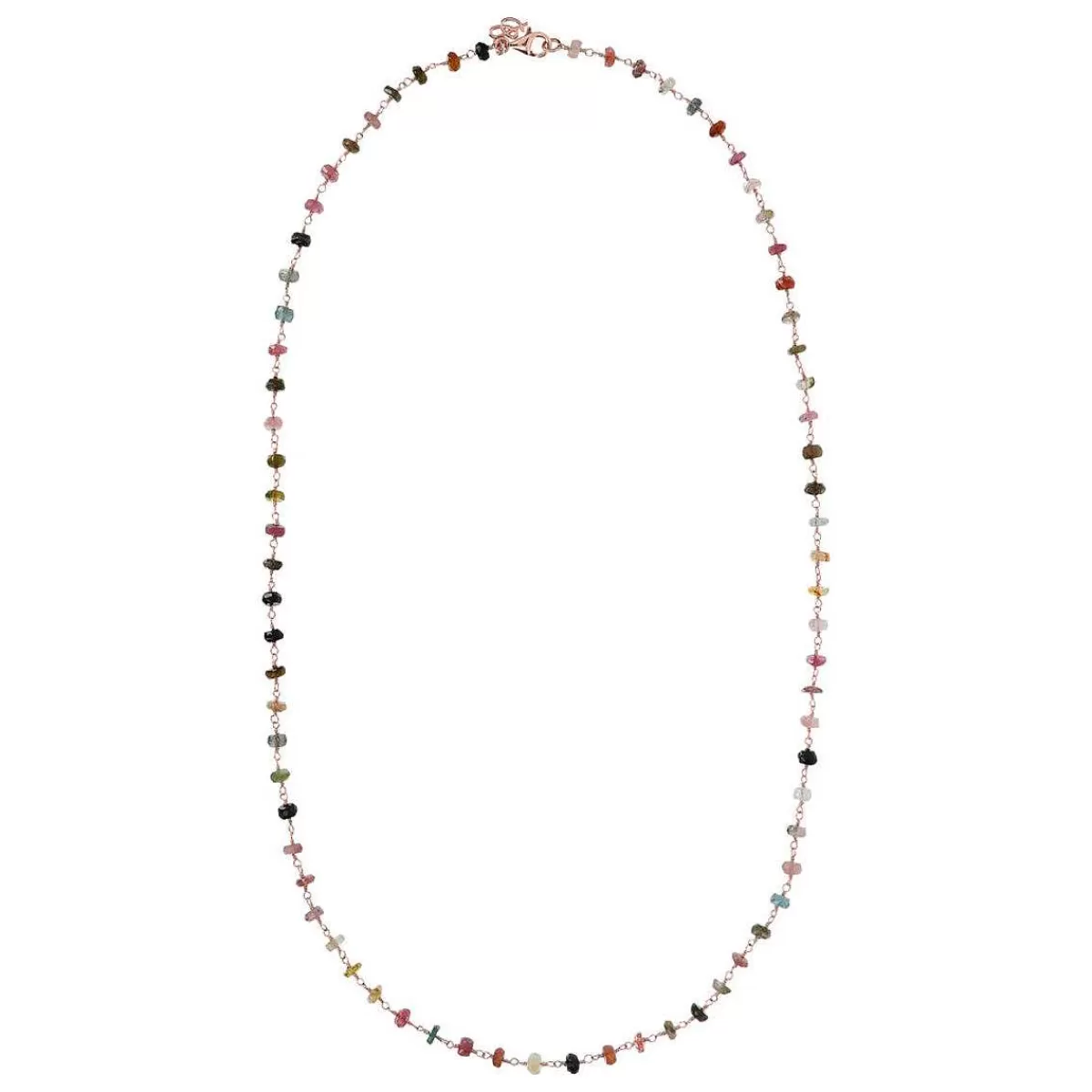 New Collana Rosario Con Tormaline Multicolori Collane