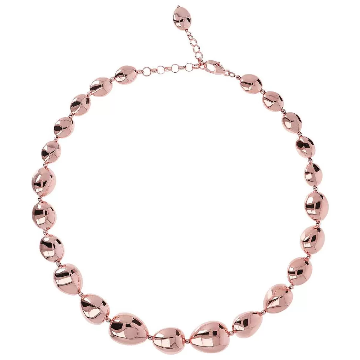 Sale Collana Tonda Graduata Con Pepite Golden Rose Collane