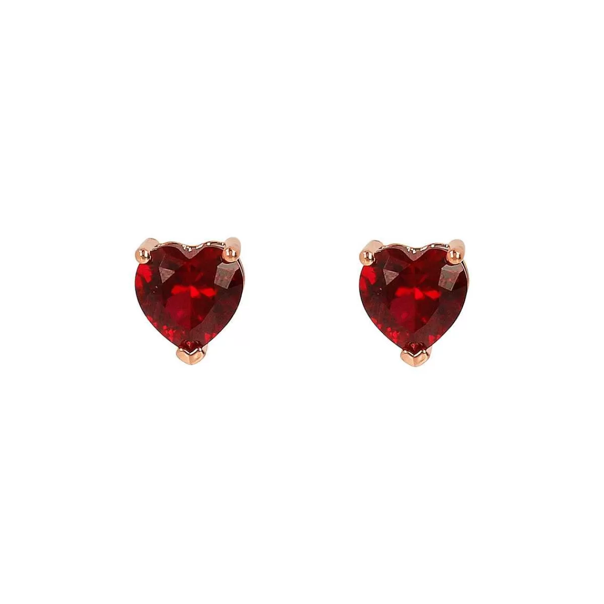 Cheap Orecchini A Bottone A Forma Di Cuore In Zirconi Orecchini