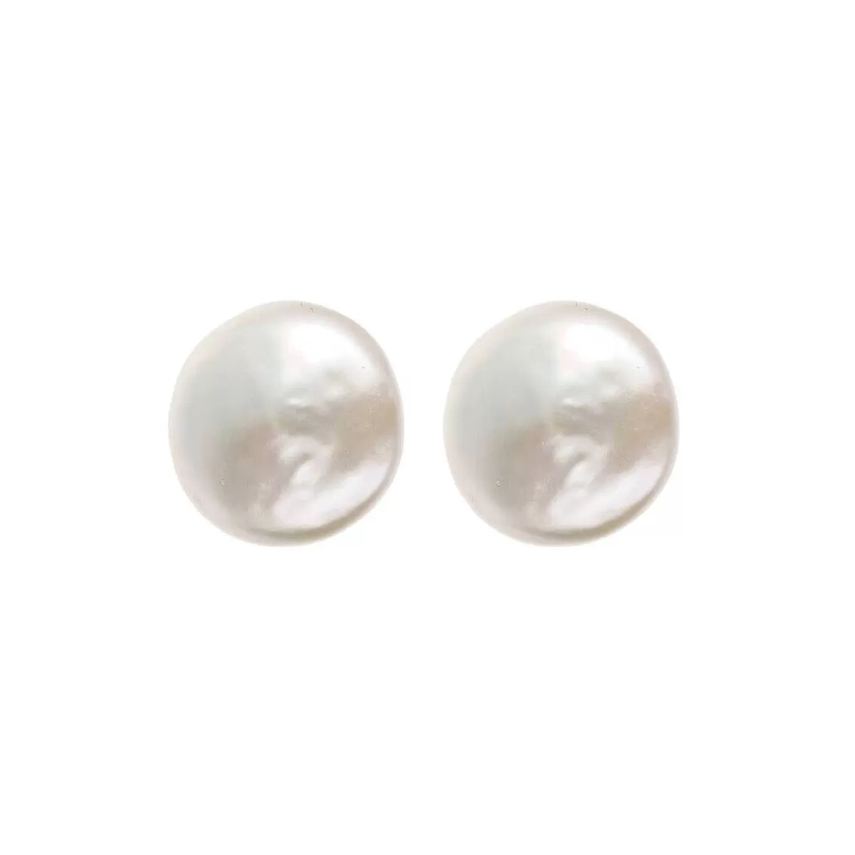 Sale Orecchini A Bottone Con Perle Coltivate D'Acqua Dolce Bianche O 10 Mm Orecchini