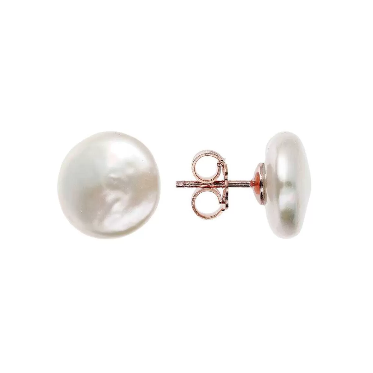 Sale Orecchini A Bottone Con Perle Coltivate D'Acqua Dolce Bianche O 10 Mm Orecchini