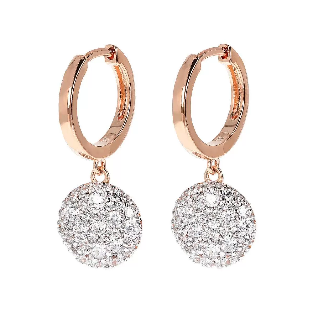 Flash Sale Orecchini A Cerchio Con Pendente Pave In Cubic Zirconia Orecchini