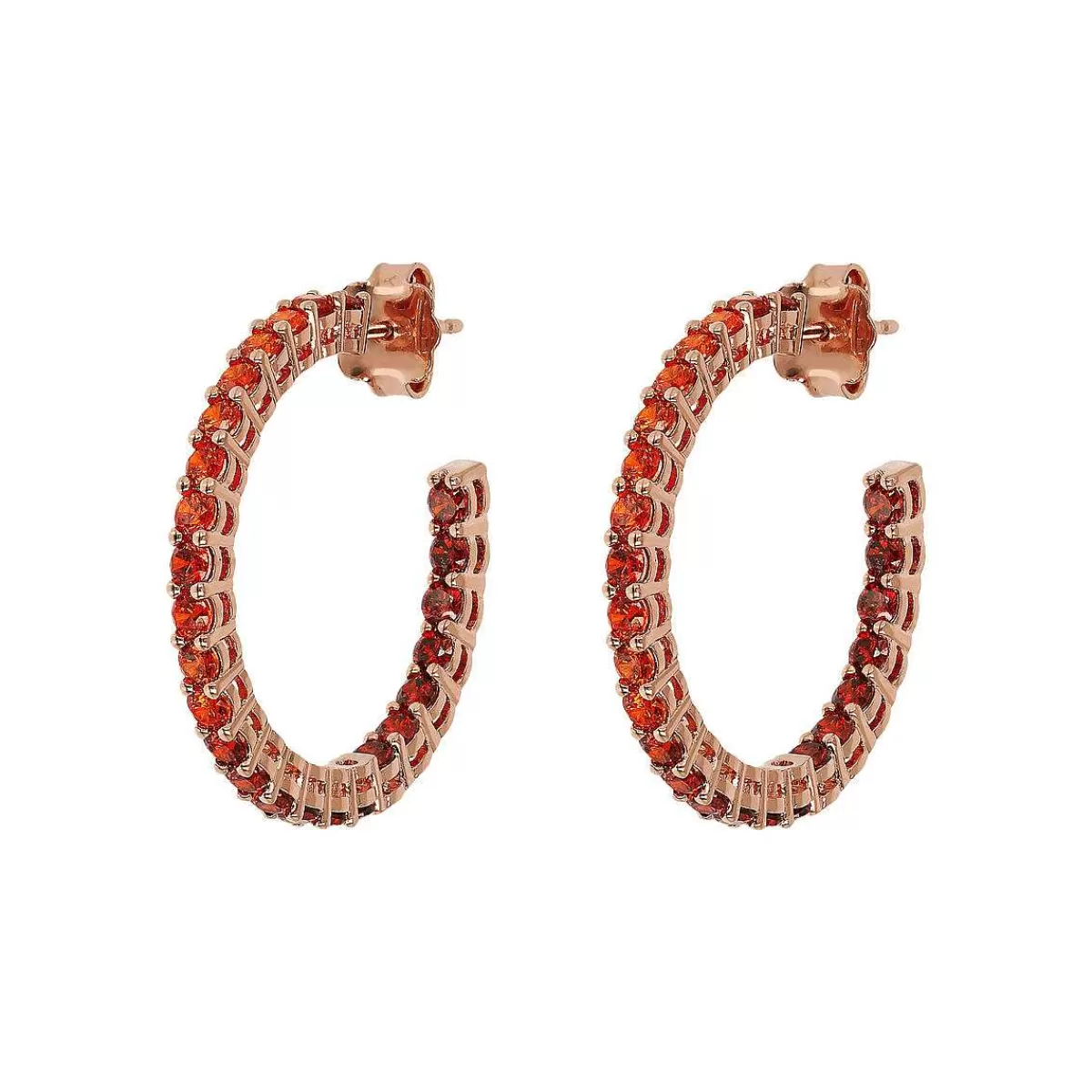 Hot Orecchini A Cerchio Grandi Con Cubic Zirconia Effetto Degrade Orecchini