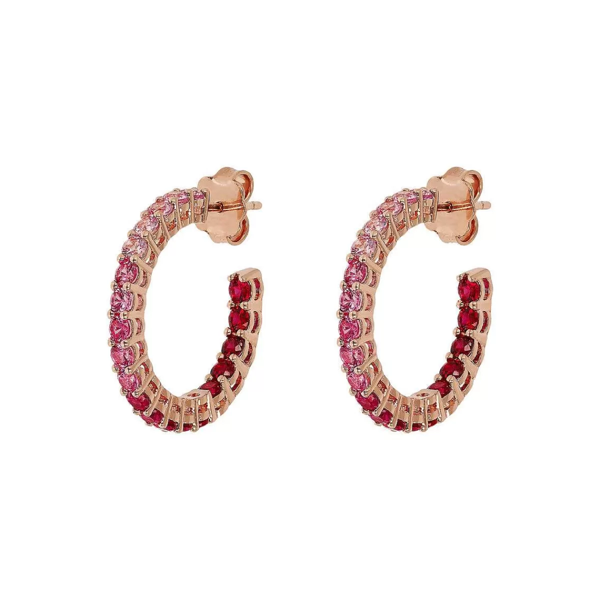 Cheap Orecchini A Cerchio Medi Con Cubic Zirconia Effetto Degrade Orecchini