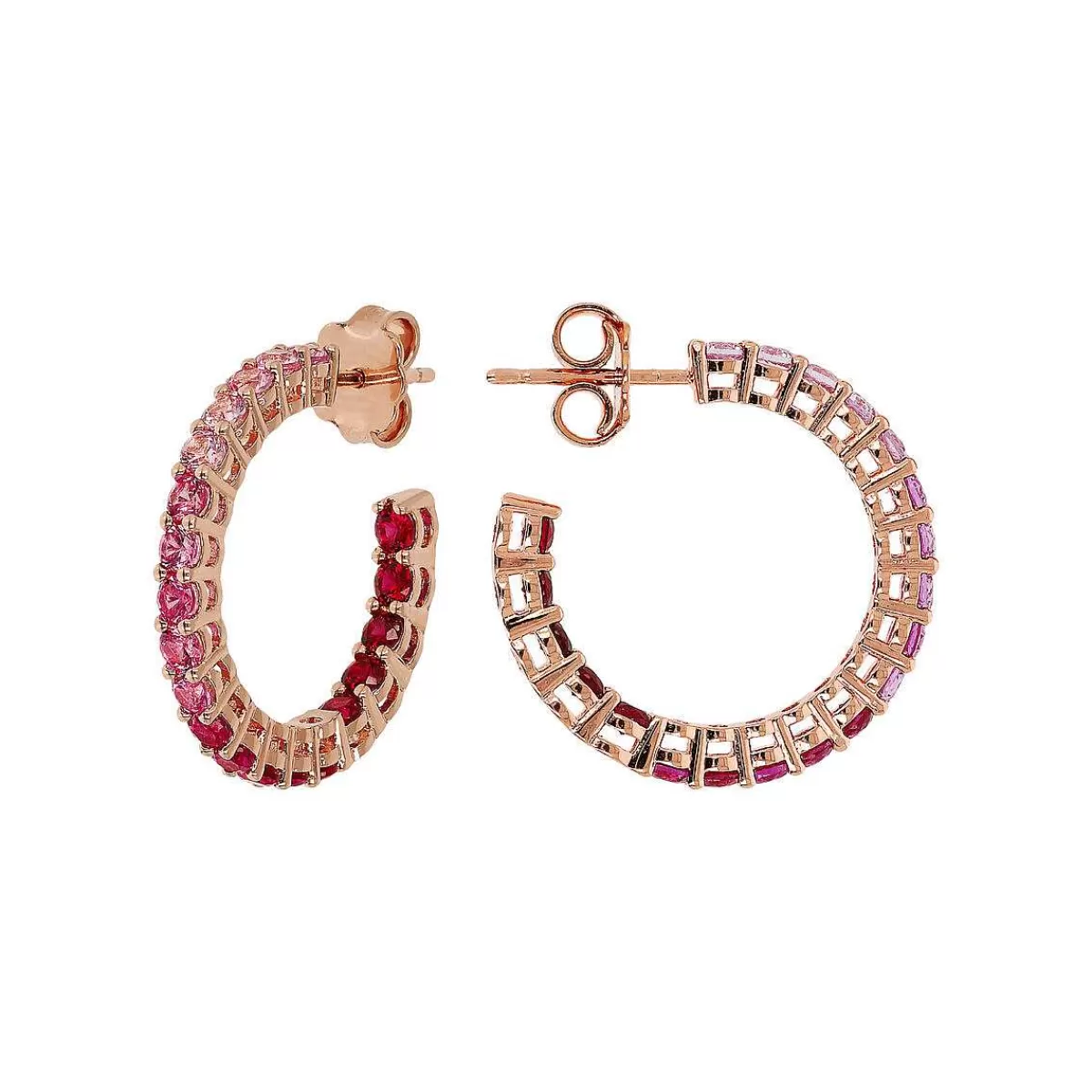 Cheap Orecchini A Cerchio Medi Con Cubic Zirconia Effetto Degrade Orecchini