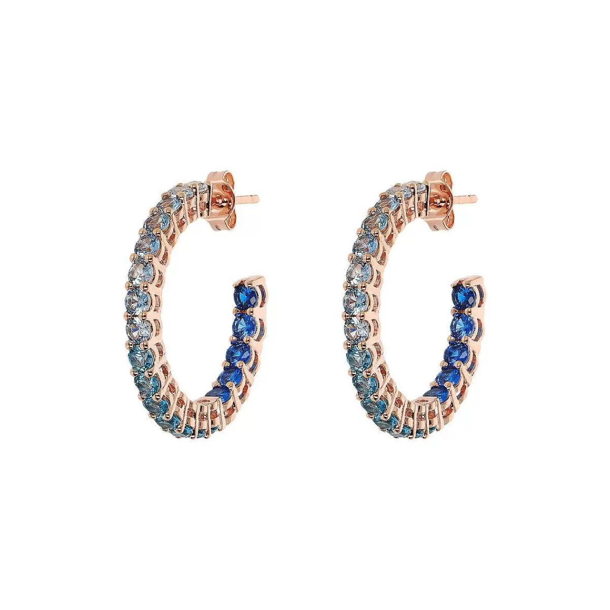 Cheap Orecchini A Cerchio Medi Con Cubic Zirconia Effetto Degrade Orecchini