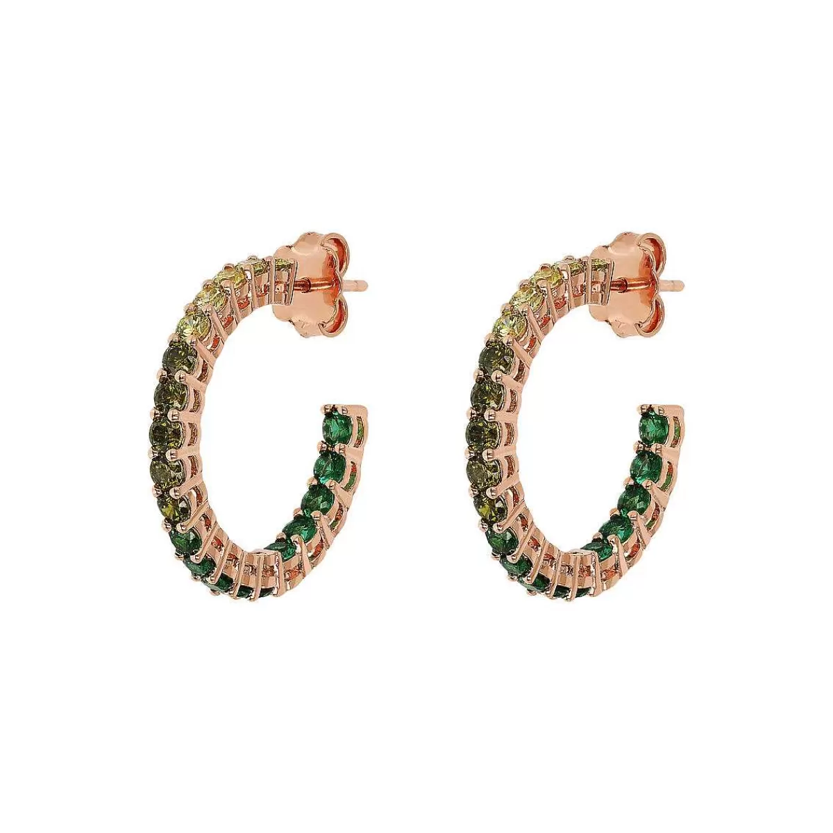 Cheap Orecchini A Cerchio Medi Con Cubic Zirconia Effetto Degrade Orecchini
