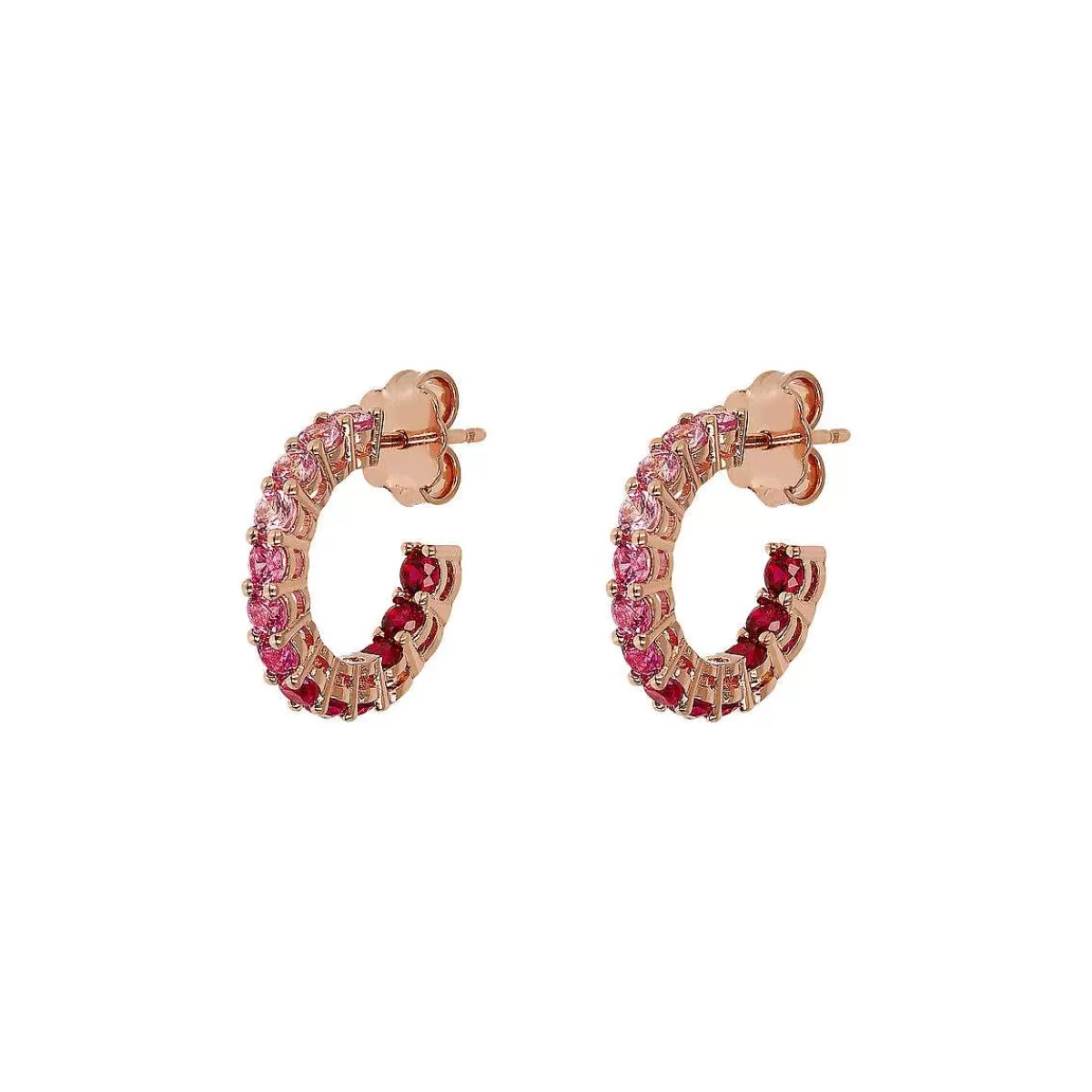Best Orecchini A Cerchio Piccoli Con Cubic Zirconia Effetto Degrade Orecchini