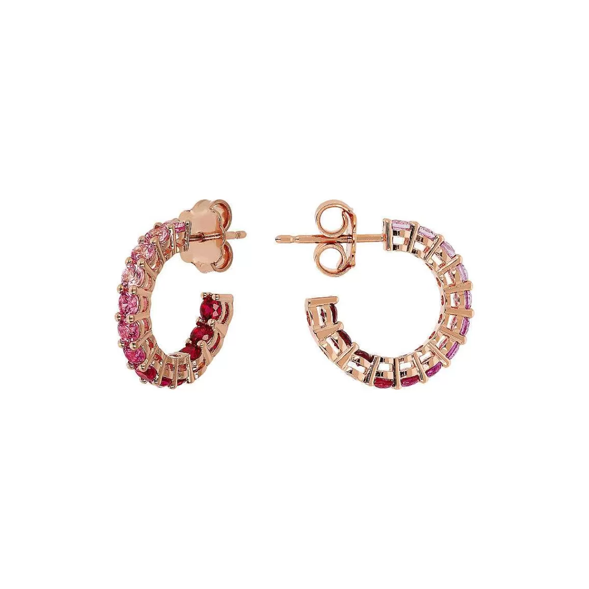 Best Orecchini A Cerchio Piccoli Con Cubic Zirconia Effetto Degrade Orecchini