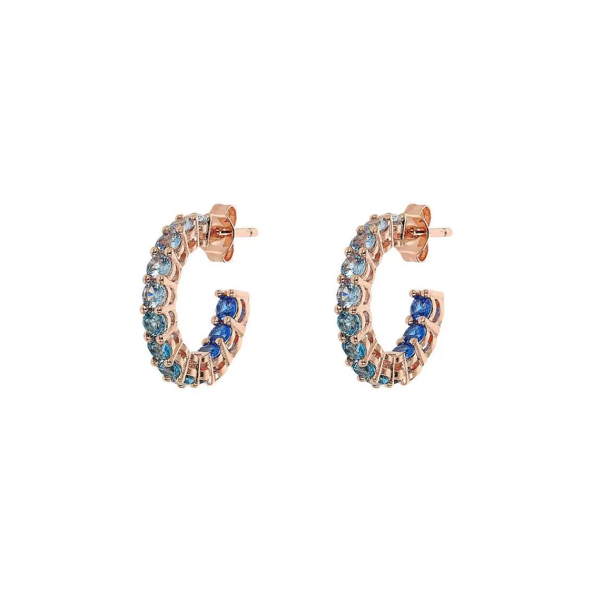 Best Orecchini A Cerchio Piccoli Con Cubic Zirconia Effetto Degrade Orecchini