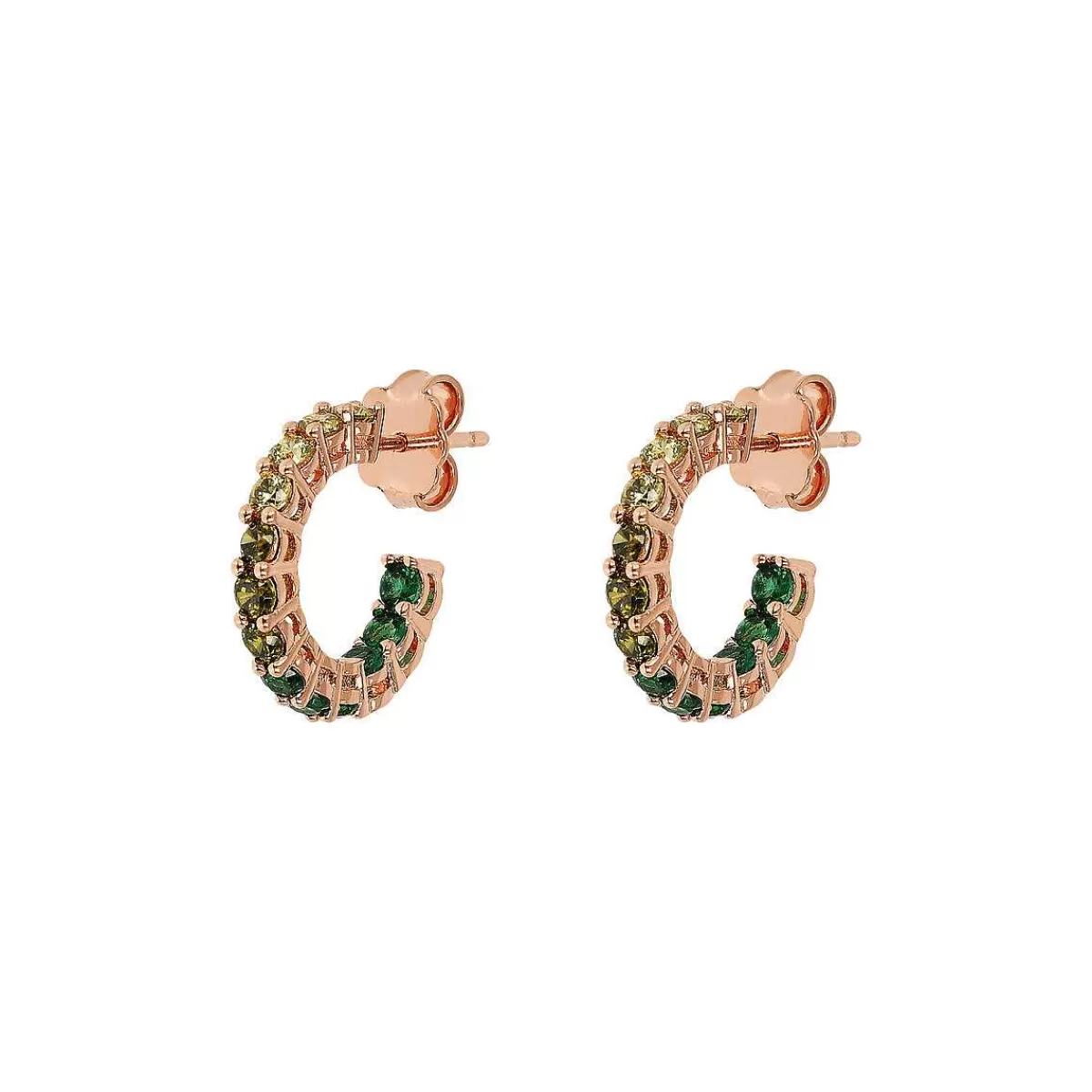 Best Orecchini A Cerchio Piccoli Con Cubic Zirconia Effetto Degrade Orecchini