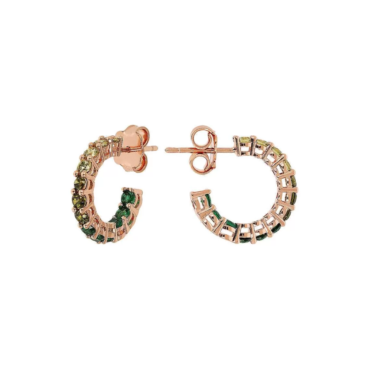 Best Orecchini A Cerchio Piccoli Con Cubic Zirconia Effetto Degrade Orecchini