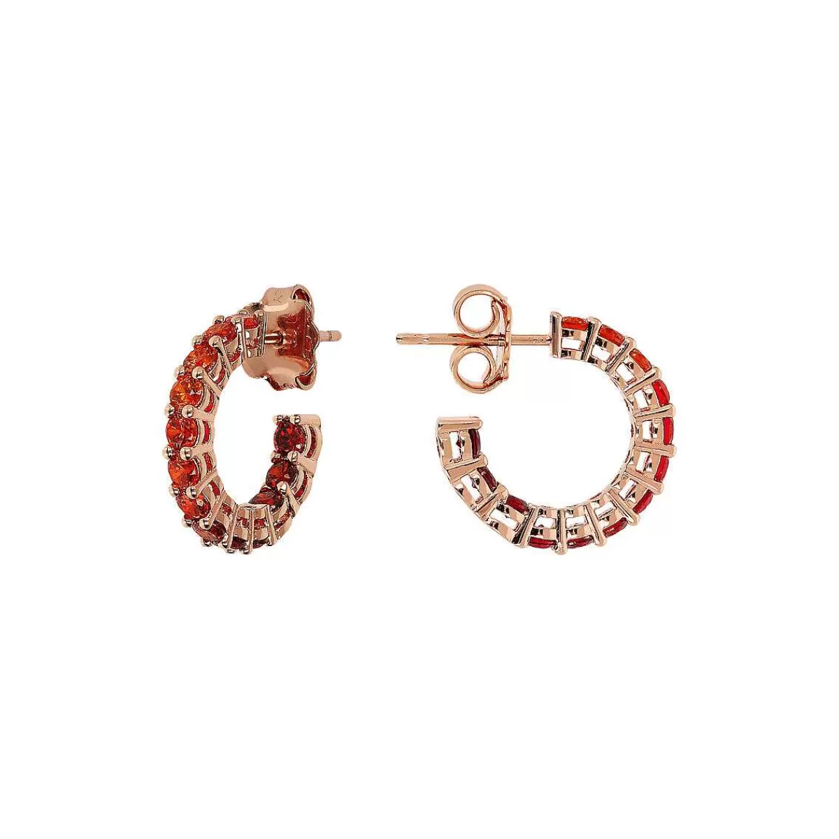 Best Orecchini A Cerchio Piccoli Con Cubic Zirconia Effetto Degrade Orecchini