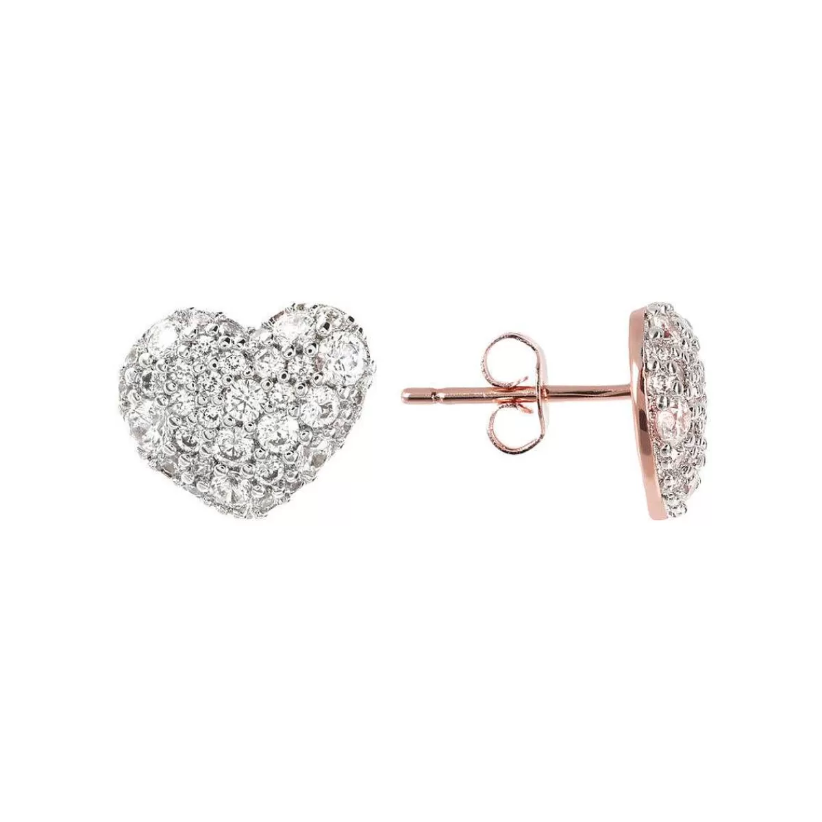 Cheap Orecchini Cuore A Lobo Con Pave Di Cubic Zirconia Orecchini