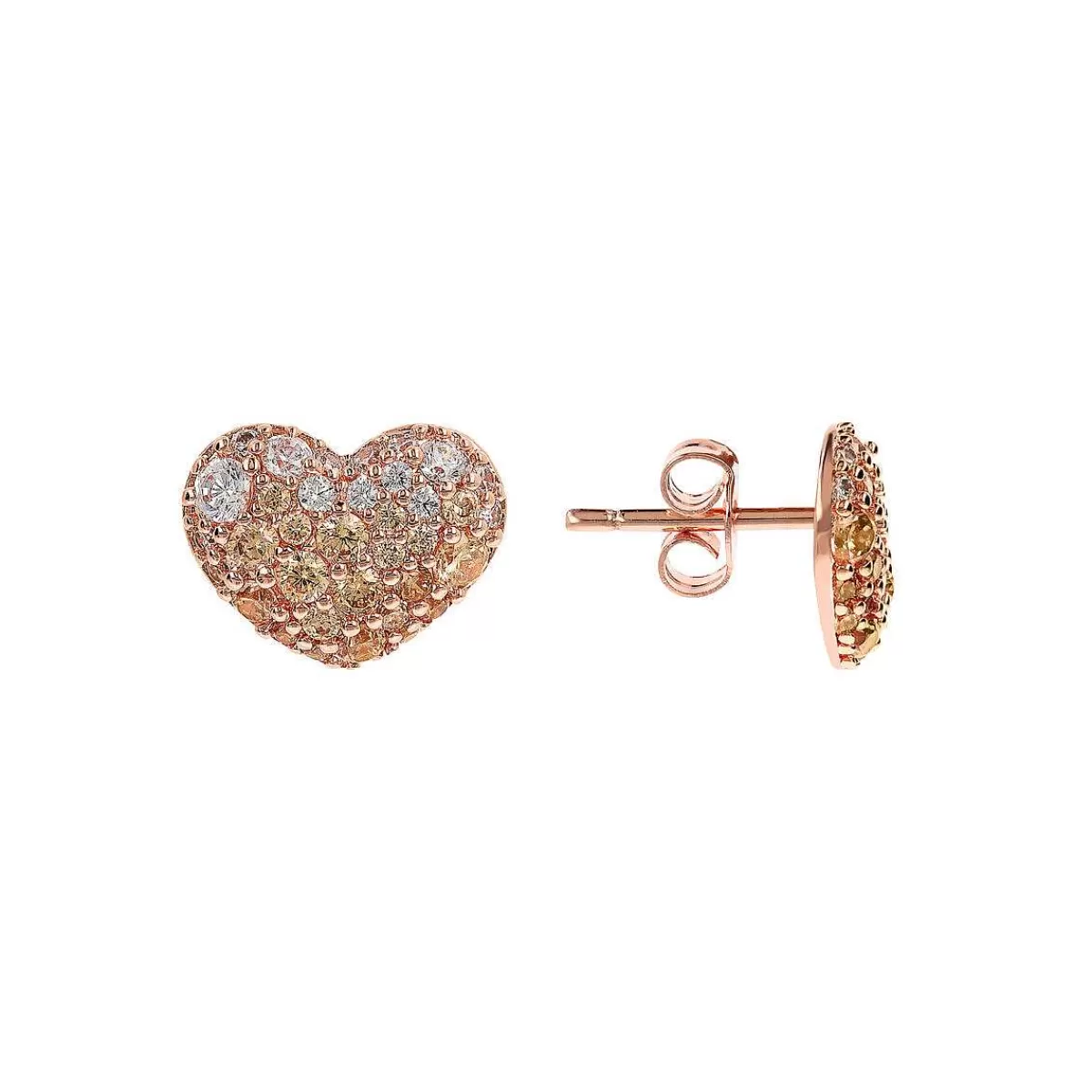 Cheap Orecchini Cuore A Lobo Con Pave Di Cubic Zirconia Orecchini