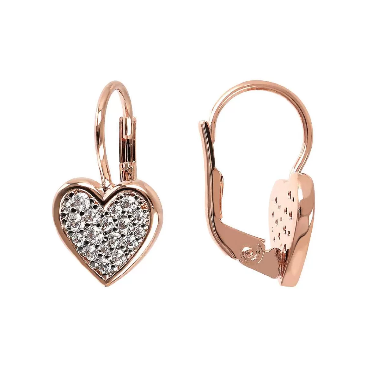 Hot Orecchini Pendenti Con Cuore In Cubic Zirconia Orecchini