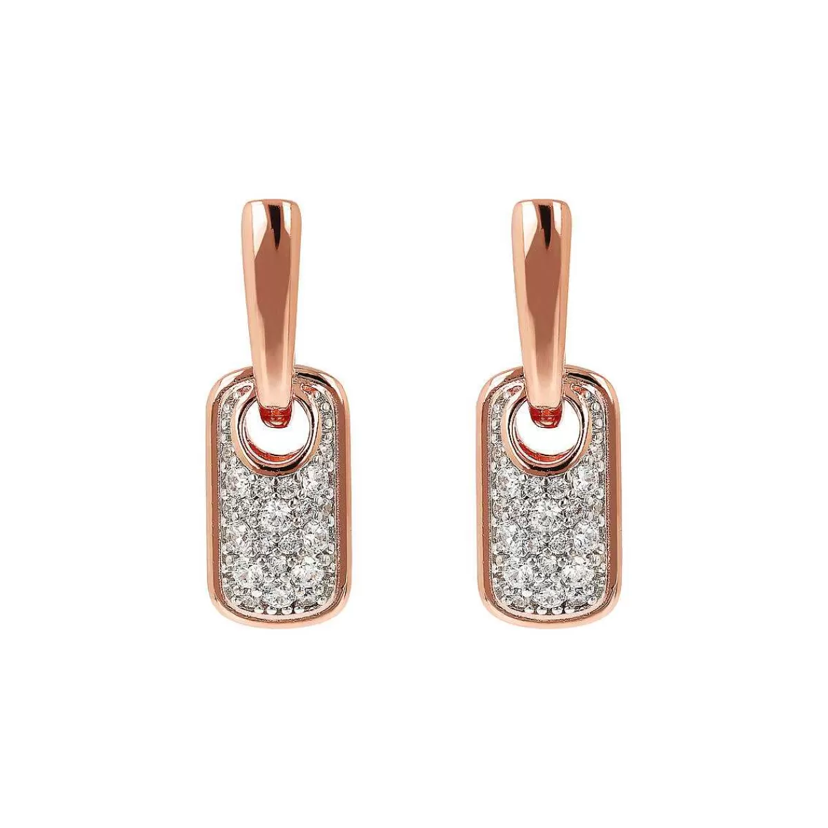Best Orecchini Pendenti Con Elemento Rettangolare Pave In Cubic Zirconia Orecchini