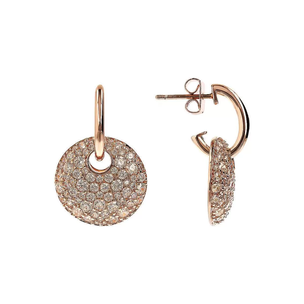 Best Orecchini Pendenti Con Trafori Rotondi E Pave Di Cubic Zirconia Orecchini