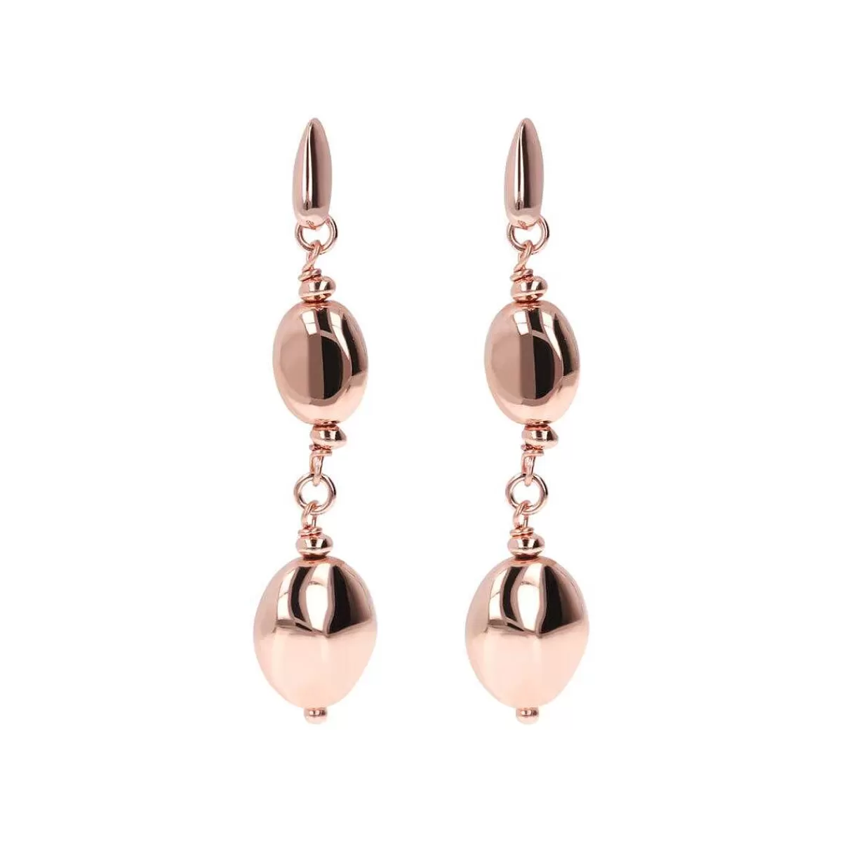 Best Sale Orecchini Pendenti In Filo Con Pepite In Oro Rosato Orecchini