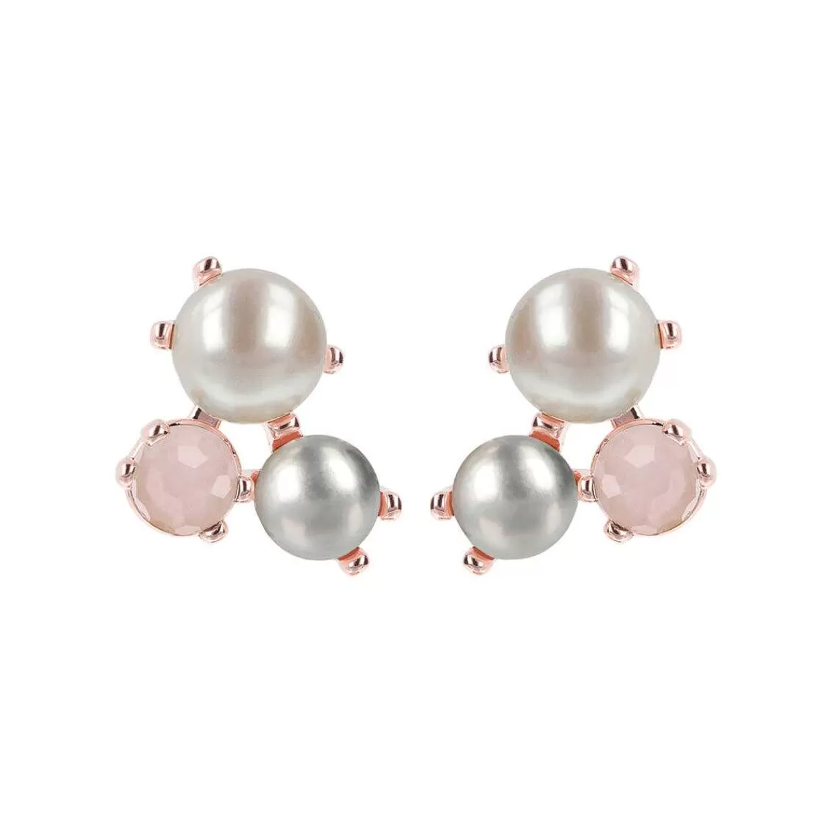 Flash Sale Orecchini Trilogy Con Pietre Naturali E Perle Coltivate D'Acqua Dolce O 9/10 Mm Orecchini