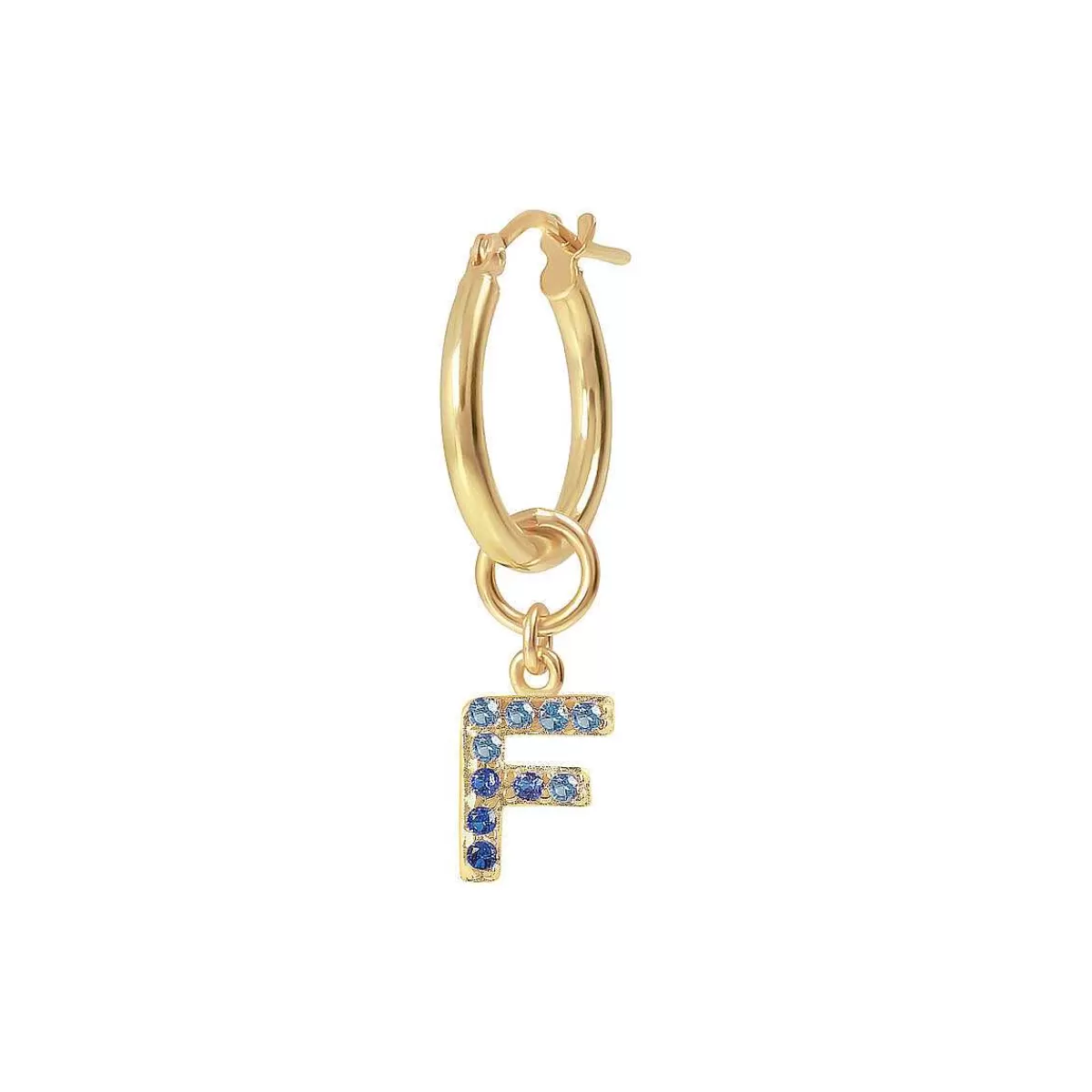 Flash Sale Orecchino Pendente Dorato Con Lettera In Pave Di Zirconi Orecchini