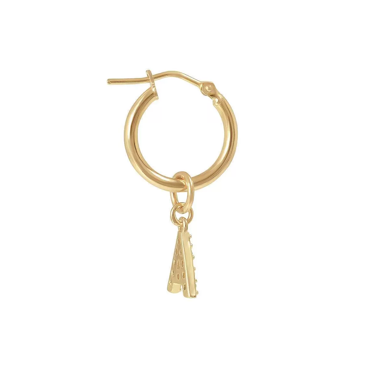 Flash Sale Orecchino Pendente Dorato Con Lettera In Pave Di Zirconi Orecchini