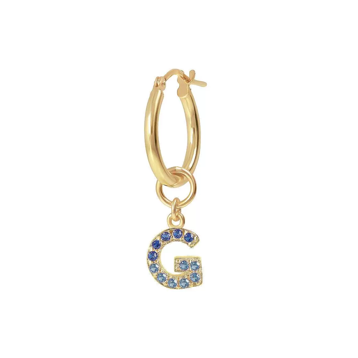 Flash Sale Orecchino Pendente Dorato Con Lettera In Pave Di Zirconi Orecchini