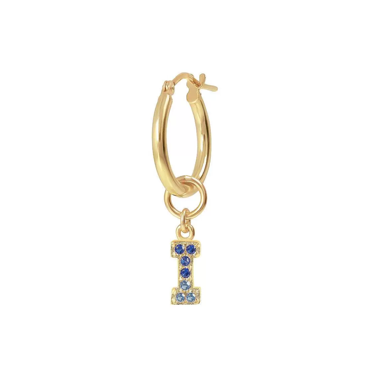 Flash Sale Orecchino Pendente Dorato Con Lettera In Pave Di Zirconi Orecchini