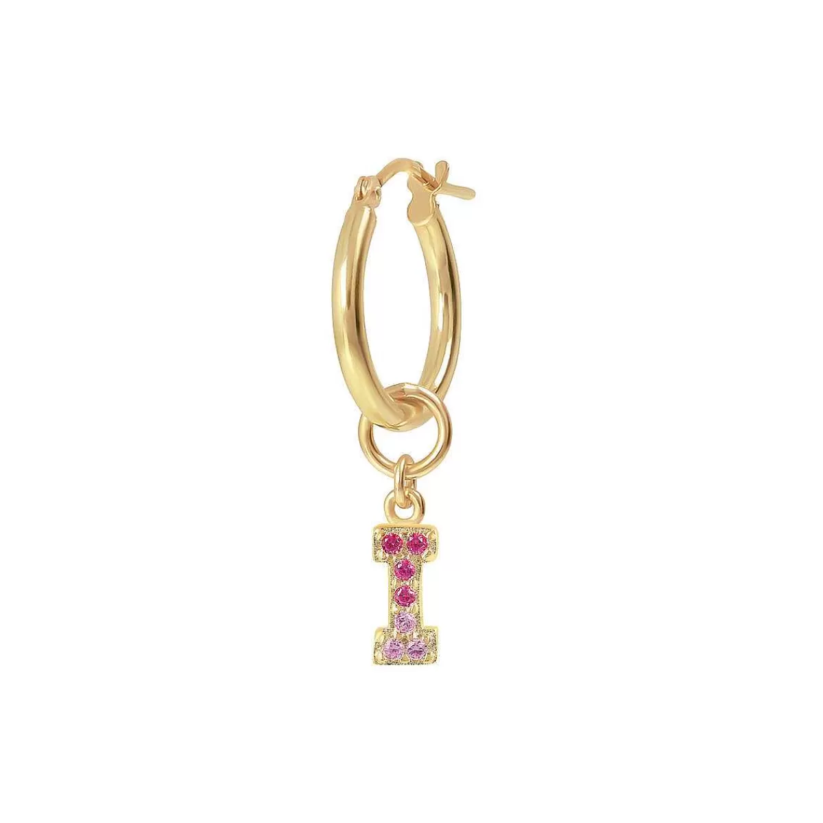 Flash Sale Orecchino Pendente Dorato Con Lettera In Pave Di Zirconi Orecchini