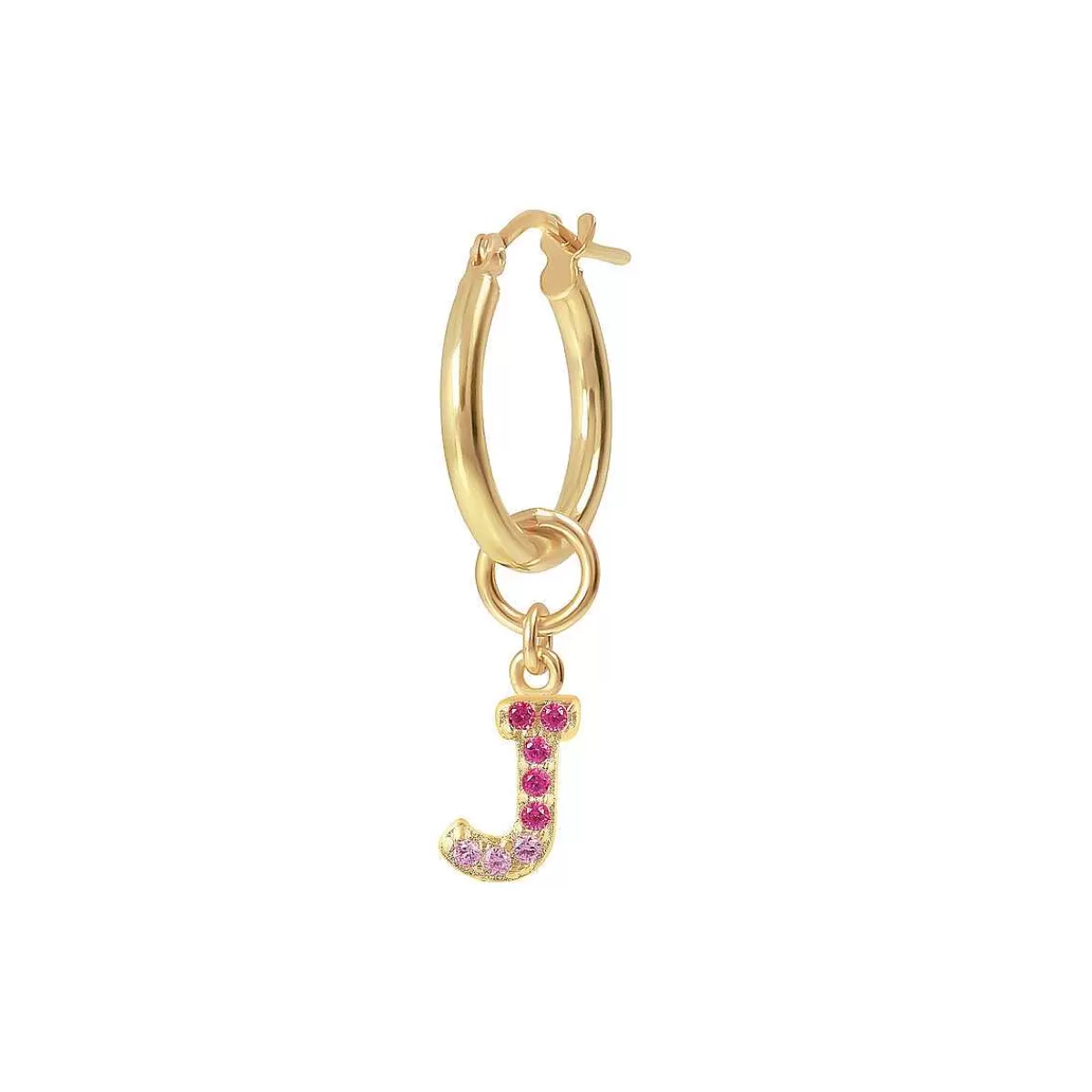 Flash Sale Orecchino Pendente Dorato Con Lettera In Pave Di Zirconi Orecchini