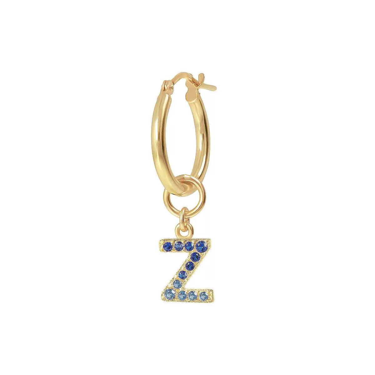 Flash Sale Orecchino Pendente Dorato Con Lettera In Pave Di Zirconi Orecchini