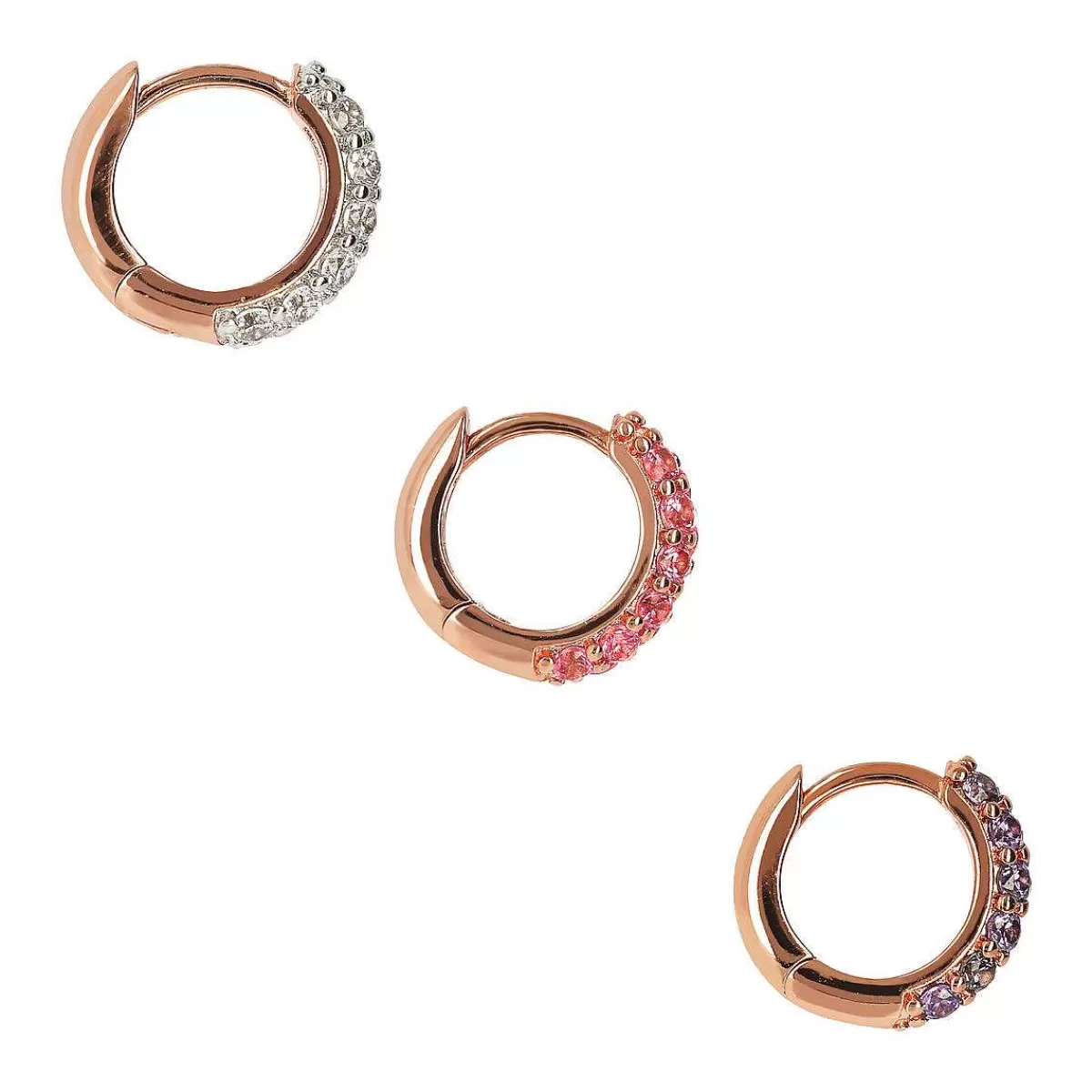 Best Set Di Orecchini A Cerchio Con Pave Di Cubic Zirconia Orecchini