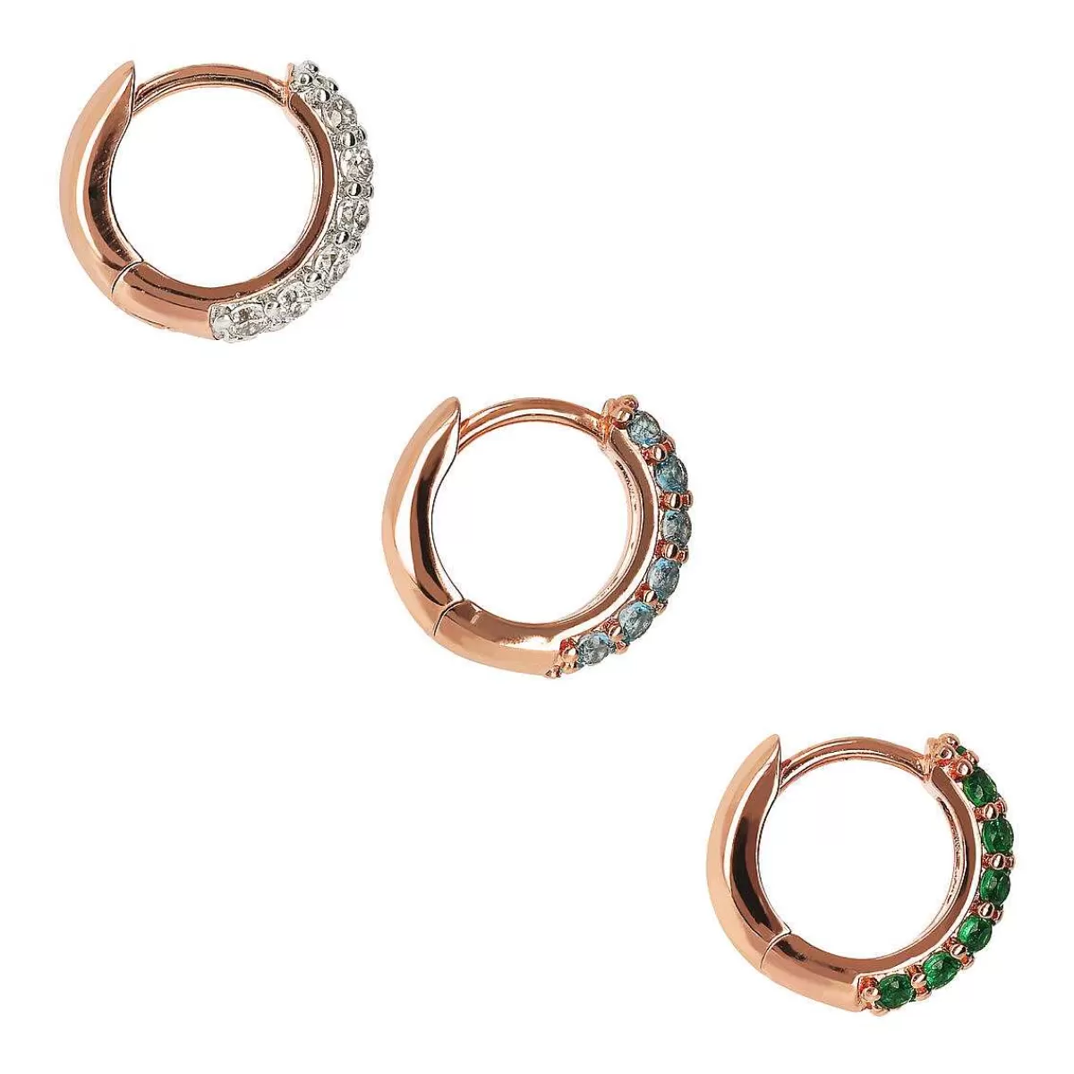 Best Set Di Orecchini A Cerchio Con Pave Di Cubic Zirconia Orecchini